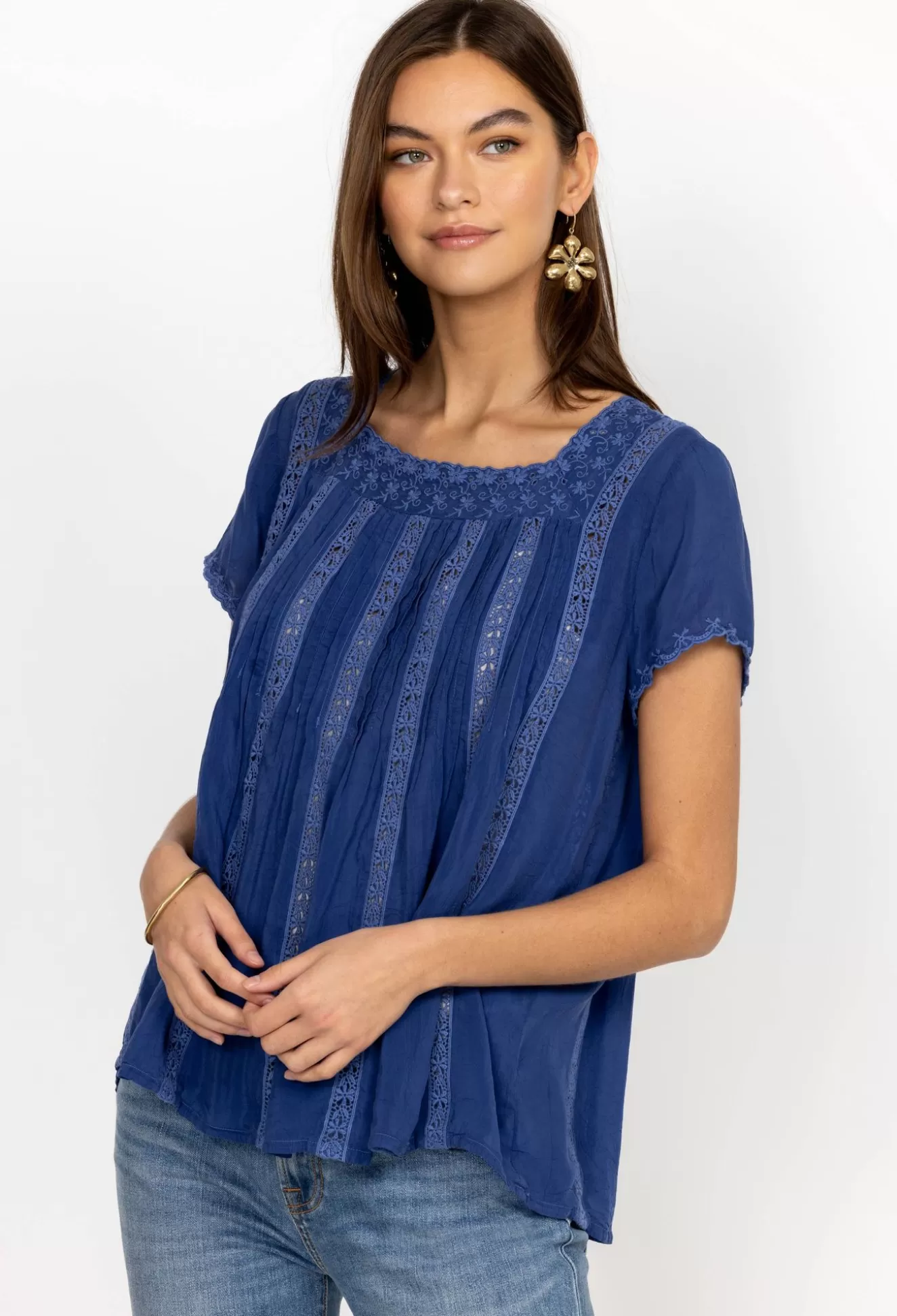 Tops>Johnny Was Brigita Blouse Surf The Web