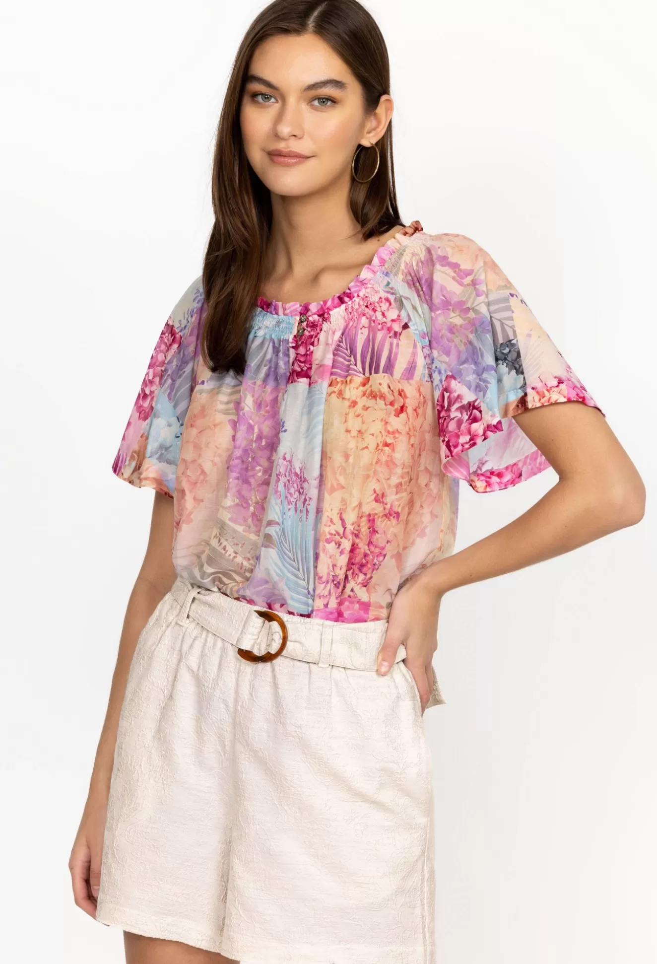 Tops>Johnny Was Esme Peasant Blouse Bliss